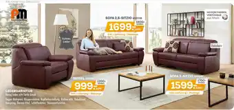 Möbel Kraft Polstermöbel oelsa ledergarnitur Angebot