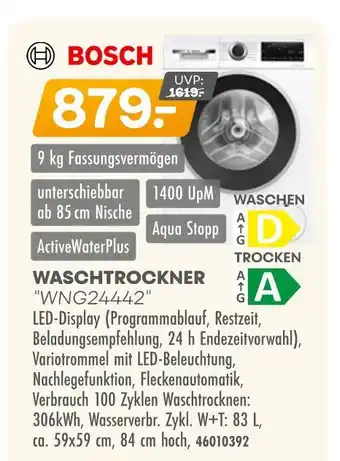 Möbel Kraft Bosch waschtrockner wng24442 Angebot