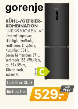 Möbel Kraft Gorenje kühl-/gefrierkombination nrk619cabxl4 Angebot