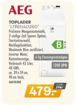 Möbel Kraft Aeg toplader ltr6n40260 Angebot