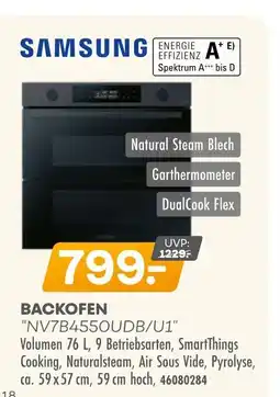 Möbel Kraft Samsung backofen nv7b4550udb/u1 Angebot