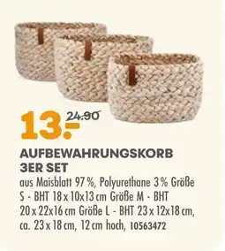 Möbel Kraft Aufbewahrungskorb 3er set Angebot