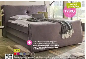 Höffner Boxspringbett 'luxus' Angebot