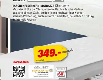 Höffner Breckle taschenfederkern-matratze Angebot