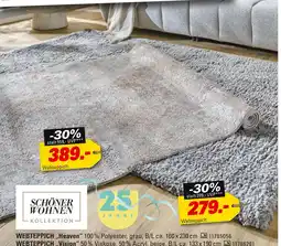 Höffner Schöner wohnen kollektion webteppich heaven Angebot