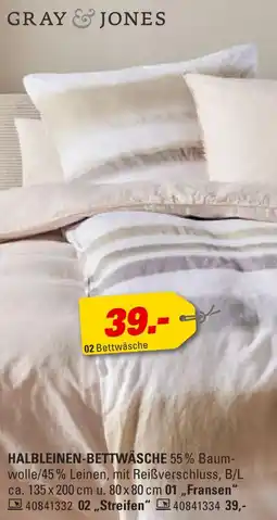 Höffner Gray & jones halbleinen-bettwäsche Angebot