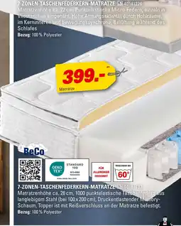 Höffner Beco 7-zonen-taschenfederkern-matratze Angebot