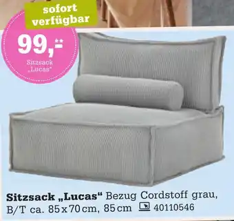 Höffner Sitzsack 'lucas' Angebot