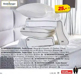 Höffner Heidelberger nackenstützkissen tender dream Angebot
