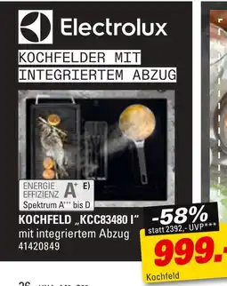 Höffner Electrolux kochfeld „kcc83480 i“ Angebot