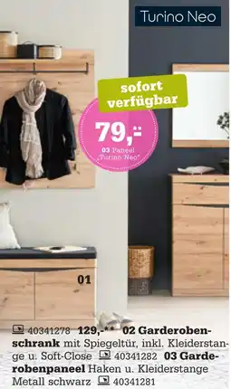 Höffner Garderobenprogramm „turino neo“ Angebot