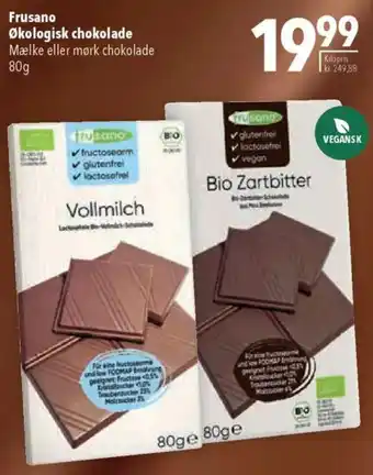 CITTI Markt Frusano Økologisk chokolade Angebot