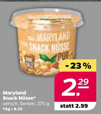 NETTO Maryland Snack Nüsse 275g Angebot