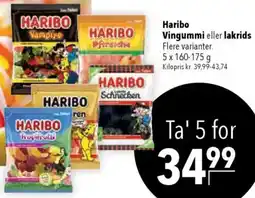 CITTI Markt Haribo Vingummi eller lakrids Angebot