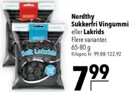 CITTI Markt Nordthy Sukkerfri Vingummi eller Lakrids Angebot