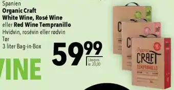 CITTI Markt Organic Craft White Wine, Rosé Wine eller Red Wine Tempranillo Angebot