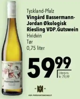 CITTI Markt Vingård Bassermann Jordan Økologisk Riesling VDP.Gutswein Angebot