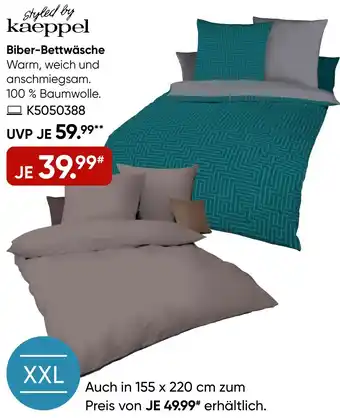 Galeria Styled by kaeppel Biber-Bettwäsche Angebot