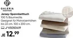 Galeria GALERIA essentials Jersey-Spannbetttuch Angebot