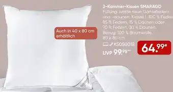 Galeria billerbeck 3-Kammer-Kissen SMARAGD Angebot