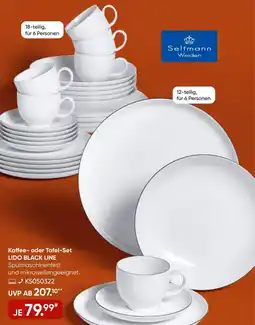 Galeria Seltmann Weiden Kaffee- oder Tafel-Set LIDO BLACK LINE Angebot