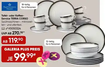 Galeria Seltmann Weiden Tafel- oder Kaffee Service TERRA CORSO Angebot