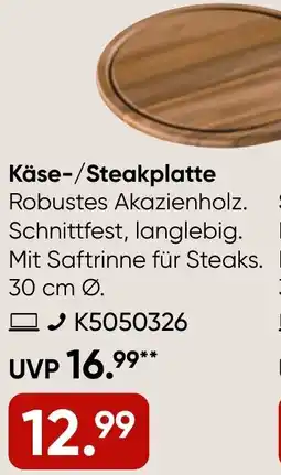 Galeria ZASSENHAUS Käse-/Steakplatte Angebot