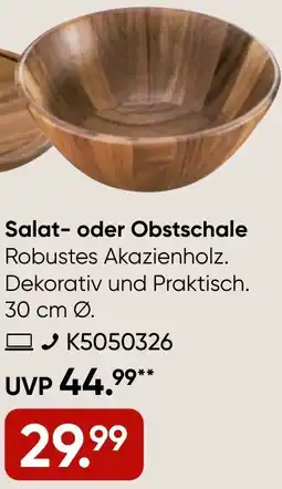 Galeria ZASSENHAUS Salat- oder Obstschale Angebot