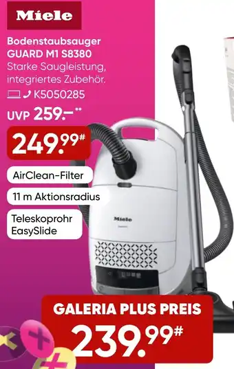 Galeria Miele Bodenstaubsauger GUARD M1 S8380 Angebot