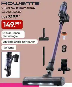 Galeria Rowenta C-Pert 7.60 RH6A39 Allergy Angebot