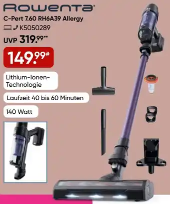 Galeria Rowenta C-Pert 7.60 RH6A39 Allergy Angebot