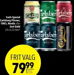 CITTI Markt Carls Special Carlsberg Pilsner, 1883, Nordic eller Sort Guld Angebot