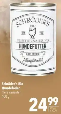 CITTI Markt Schröder's Bio Hundefoder Angebot
