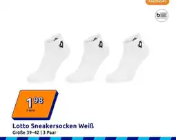 Action Lotto sneakersocken weiß Angebot