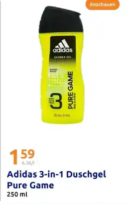 Action Adidas 3-in-1 duschgel pure game Angebot