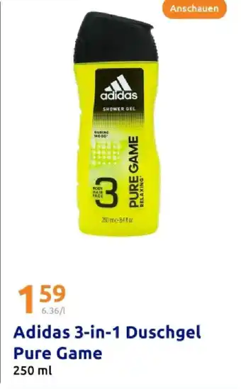 Action Adidas 3-in-1 duschgel pure game Angebot