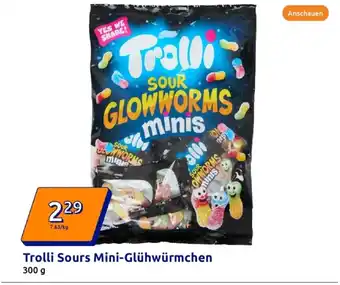 Action Trolli sours mini-glühwürmchen Angebot