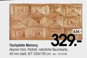 Zurbrüggen Tischplatte memory Angebot