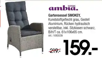 Zurbrüggen Ambia garden gartensessel smokey Angebot