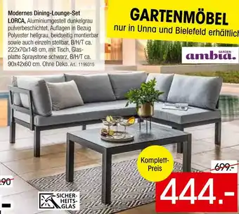 Zurbrüggen Ambia garden modernes dining-lounge-set lorca Angebot