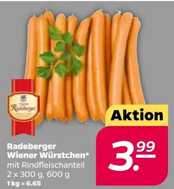 NETTO Radeberger Wiener Würstchen 2x300g Angebot