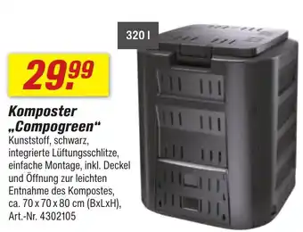 toom Baumarkt Komposter „Compogreen" 320 l Angebot