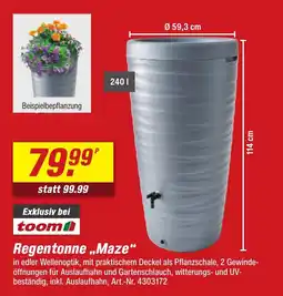 toom Baumarkt Regentonne ,,Maze" Angebot