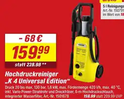 toom Baumarkt Kärcher Hochdruckreiniger „K 4 Universal Edition" Angebot