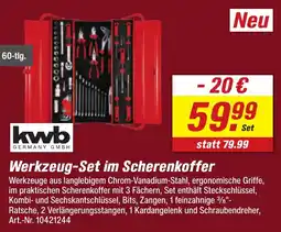 toom Baumarkt kwb Werkzeug-Set im Scherenkoffer Angebot