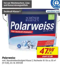 toom Baumarkt SCHÖNER WOHNEN Polarweiss Angebot