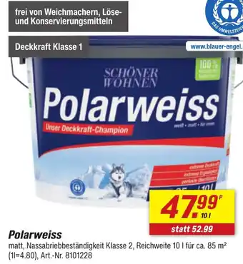 toom Baumarkt SCHÖNER WOHNEN Polarweiss Angebot