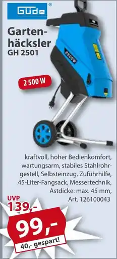 Sonderpreis Baumarkt Güde Gartenhäcksler GH 2501 Angebot