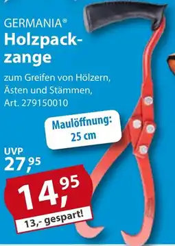 Sonderpreis Baumarkt GERMANIA Holzpackzange Angebot