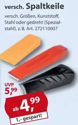 Sonderpreis Baumarkt versch. Spaltkeile Angebot